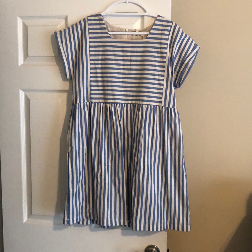 Blue Striped Dress